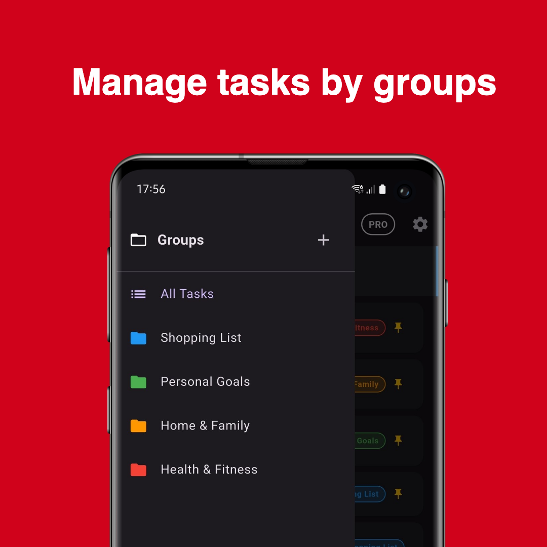 Groups feature screenshot